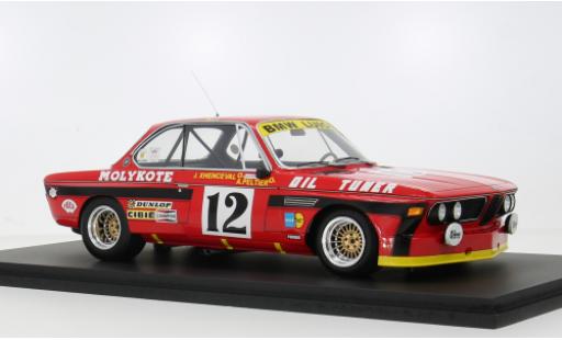 Diecast model cars Bmw 3.0 CSi 24h Spa 1974 #12 J.Xhenceval/A.Peltier 1/18 Spark