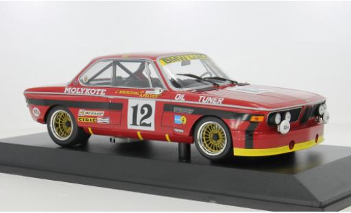 Diecast model cars Bmw 3.0 CSL 24h Spa 1974 Luigi #12 A.Peltier/J.Xhenceval 1/18 Minichamps