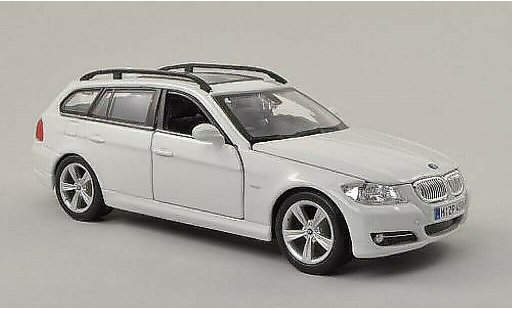 Bmw 330 Touring 1/24 Burago E91 (E91) white diecast model cars