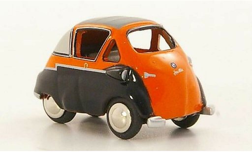 Bmw Isetta citadine 1/87 Bub Standard orange/black diecast model cars