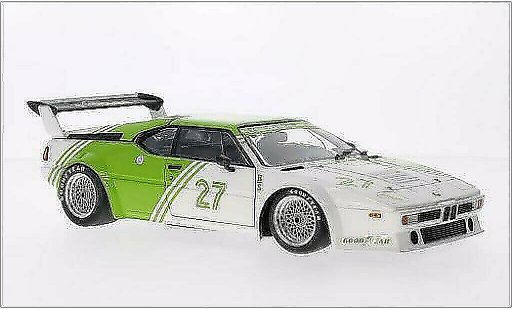 Bmw M1 1980 1/18 Minichamps E26 white/green No.27 diecast model cars