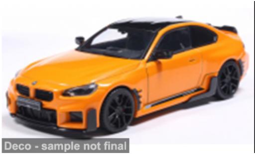Diecast model cars Bmw M2 coupe (G87) orange/black 2024 1/43 Solido