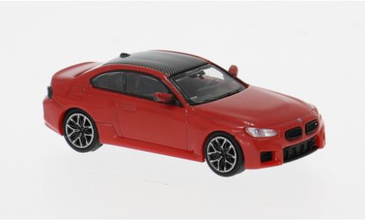 Diecast model cars Bmw M2 coupe red 2023 1/87 Minichamps