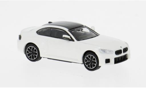 Diecast model cars Bmw M2 coupe white 2023 1/87 Minichamps