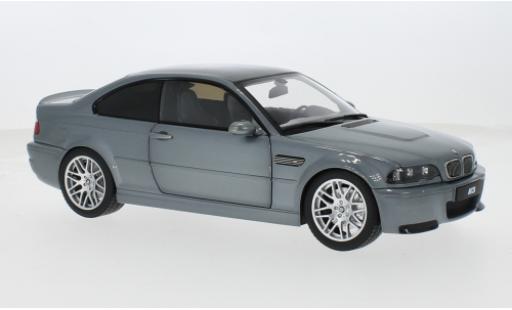 Diecast model cars Bmw M3 CSL E46 grey 1/18 Norev