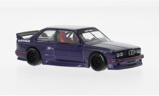 Diecast model cars Bmw M3 coupe (E30) Kaido GT V2 purple 1989 1/64 Mini GT