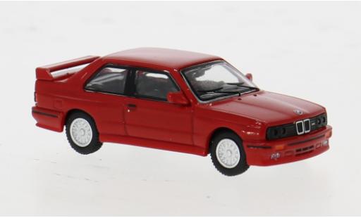 Diecast model cars Bmw M3 coupe (E30) red 1/87 Minichamps