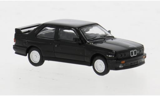 Diecast model cars Bmw M3 coupe (E30) black 1/87 Minichamps