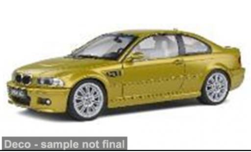 Diecast model cars Bmw M3 coupe (E46) yellow 1/43 Solido