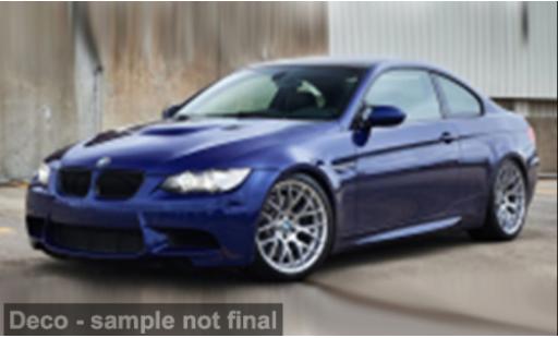 Diecast model cars Bmw M3 coupe (E92) blue 1/43 Solido