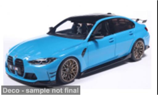 Diecast model cars Bmw M3 berline (G80) blue/black 1/18 Solido