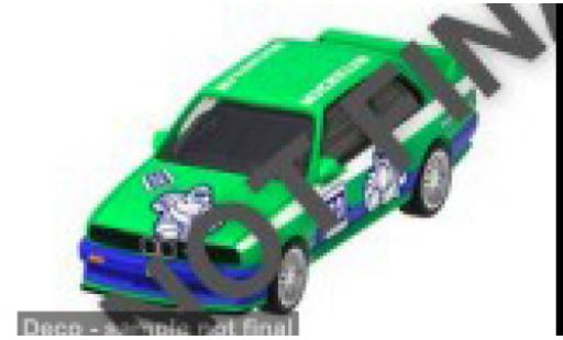 Diecast model cars Bmw M3 coupe green 1986 1/64 Majorette