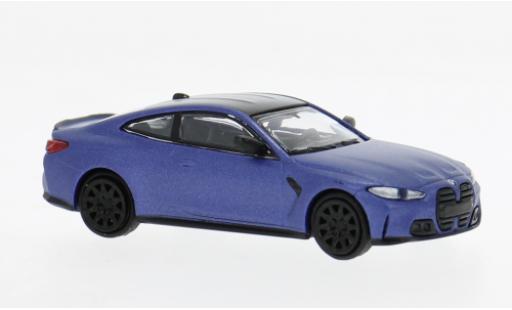 Diecast model cars Bmw M4 coupe (G82) blue 2020 1/87 Minichamps