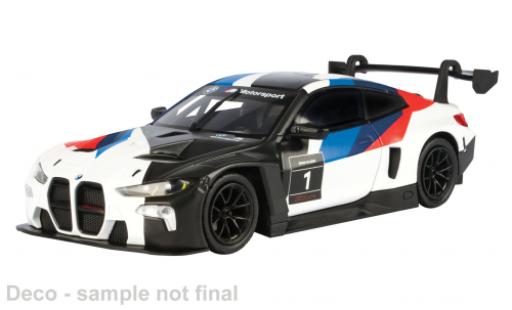 Diecast model cars Bmw M4 GT3 white/Dekor 1/43 Motormax