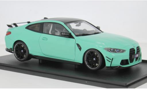 Diecast model cars Bmw M4 coupe turquoise 1/18 Solido