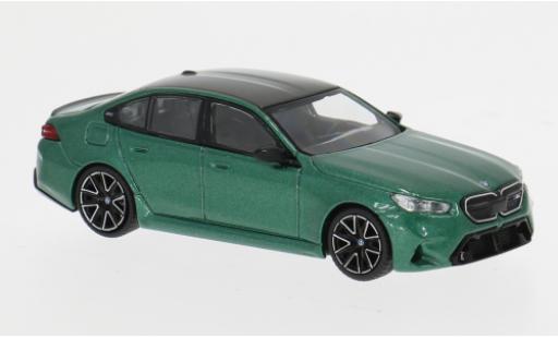 Diecast model cars Bmw M5 berline (G90) green/black 2024 1/64 Mini GT