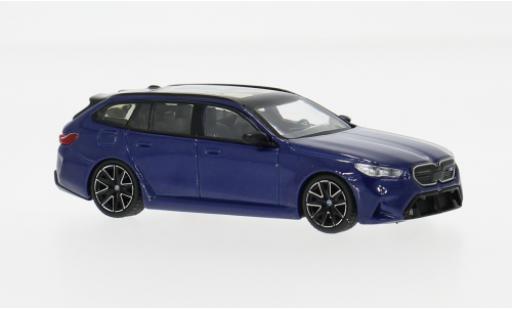 Diecast model cars Bmw M5 berline (G99) blue/black 2024 1/64 Mini GT