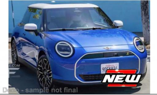 Diecast model cars Mini Cooper S Bmw SE blue 1/24 Maisto