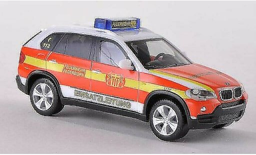 Bmw X5 E70 1/87 Herpa Einsatzleitwagen FW Paderborn diecast model cars