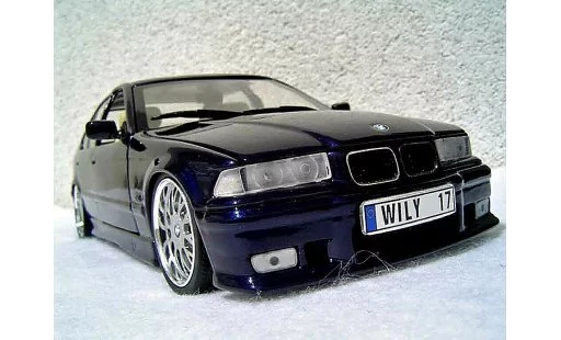 Bmw 325 kit m3 1/18 Ut Models E36 berline tds blue metallized diecast model cars