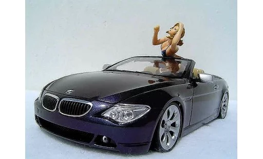 Bmw 645 Cabriolet 1/18 Welly E64 ci pneus tailles basses diecast model cars