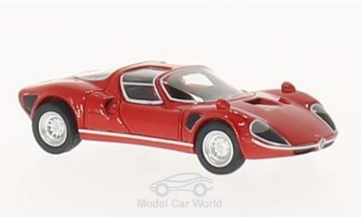 Diecast model cars Alfa Romeo Tipo 33 stradale red 1967 1/87 BoS Models