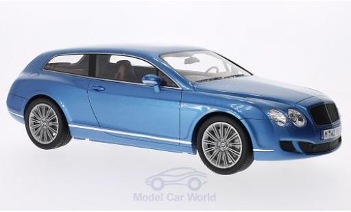 Diecast model cars Bentley Continental break Flying Star by Touring metallic blue 2010 1/18 BoS Models
