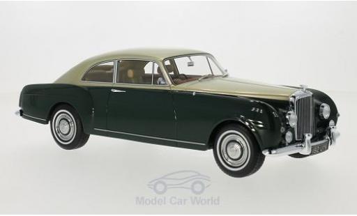 Diecast model cars Bentley S1 berline Continental Mulliner Sports Saloon green/gold RHD 1956 1/18 BoS Models