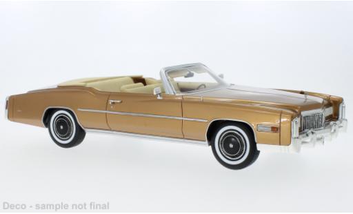 Diecast model cars Cadillac Eldorado Convertible metallise bronze 1976 1/18 BoS Models
