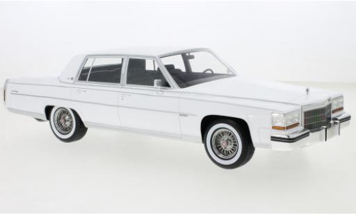 Diecast model cars Cadillac Fleetwood Brougham white 1982 1/18 BoS Models