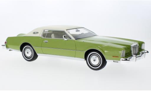 Diecast model cars Lincoln Continental 1974 Mark IV metallise vert/white 1/18 BoS Models