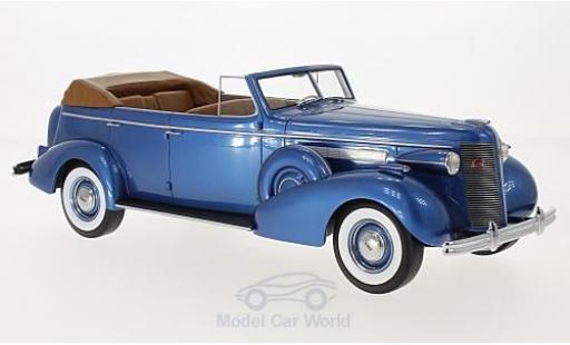 Diecast model cars Buick Roadmaster Phaeton 80-C Four-Door metallic blue 1937 1/18 BoS Models
