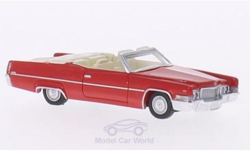 Diecast model cars Cadillac Deville Convertible red 1970 1/87 BoS Models