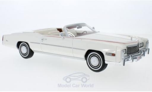 Diecast model cars Cadillac Eldorado Convertible Bicentennial white 1976 1/18 BoS Models