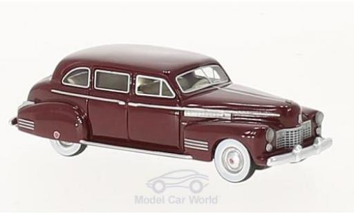 Diecast model cars Cadillac Fleetwood Sedan 75 Touring metallic red 1941 1/87 BoS Models