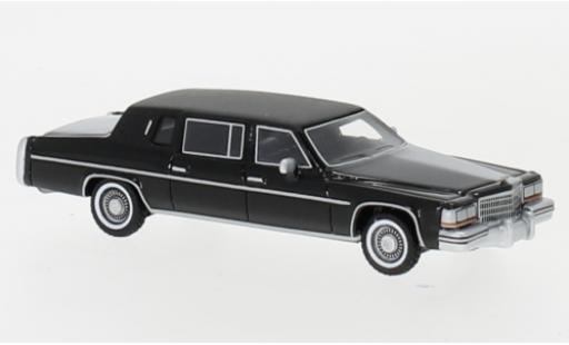 Diecast model cars Cadillac Fleetwood Limousine Formal black 1980 1/87 BoS Models
