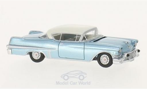 Diecast model cars Cadillac Series 62 Coupe Hardtop metallic blue/beige 1957 1/87 BoS Models