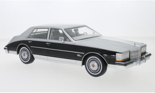Diecast model cars Cadillac Seville Sedan metallic grey/black 1980 1/18 BoS Models