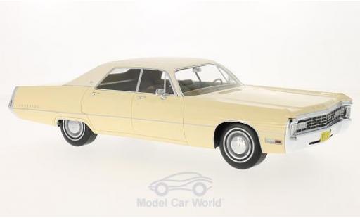 Diecast model cars Chrysler Imperial Hardtop LeBaron 4-door beige/beige 1971 1/18 BoS Models