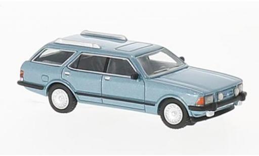 Diecast model cars Ford Granada Turnier MK II metallic blue 1982 1/87 BoS Models