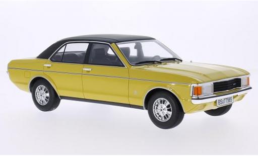 Diecast model cars Ford Granada Berlina MKI 2.3 LS yellow/black 1975 1/18 BoS Models