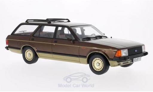 Diecast model cars Ford Granada Turnier MKII metallic brown/gold 1980 1/18 BoS Models