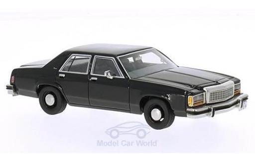 Diecast model cars Ford LTD Crown Victoria black 1987 1/43 BoS Models