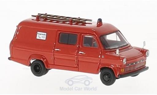 Diecast model cars Ford Transit Mk1 Mk. I Fire brigade 1965 1/87 BoS Models