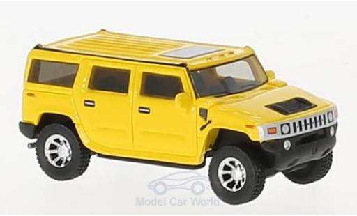 Diecast model cars Hummer H2 Base yellow 2003 1/87 BoS Models