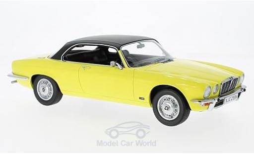Diecast model cars Jaguar XJ XJC 4.2C yellow/black RHD 1974 1/18 BoS Models