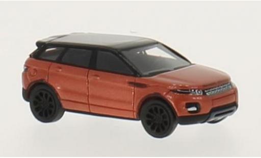 Diecast model cars Land Rover Range Rover Base Evoque metallic orange/black 2011 1/87 BoS Models