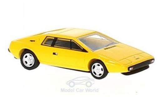 Diecast model cars Lotus Esprit Base S1 yellow RHD 1977 1/87 BoS Models