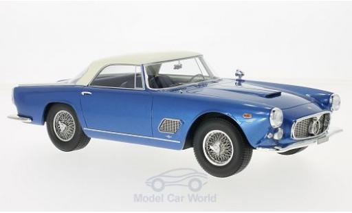 Diecast model cars Maserati 3500 GT Touring metallic blue/white 1957 1/18 BoS Models