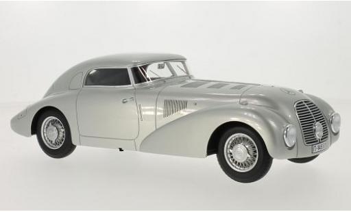 Diecast model cars Mercedes 540 K Base K (W29) Stromlinienwagen grey 1938 1/18 BoS Models